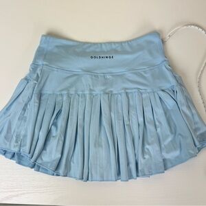 GOLDHINGE Periwinkle Pleated Tennis Skirt Size Small